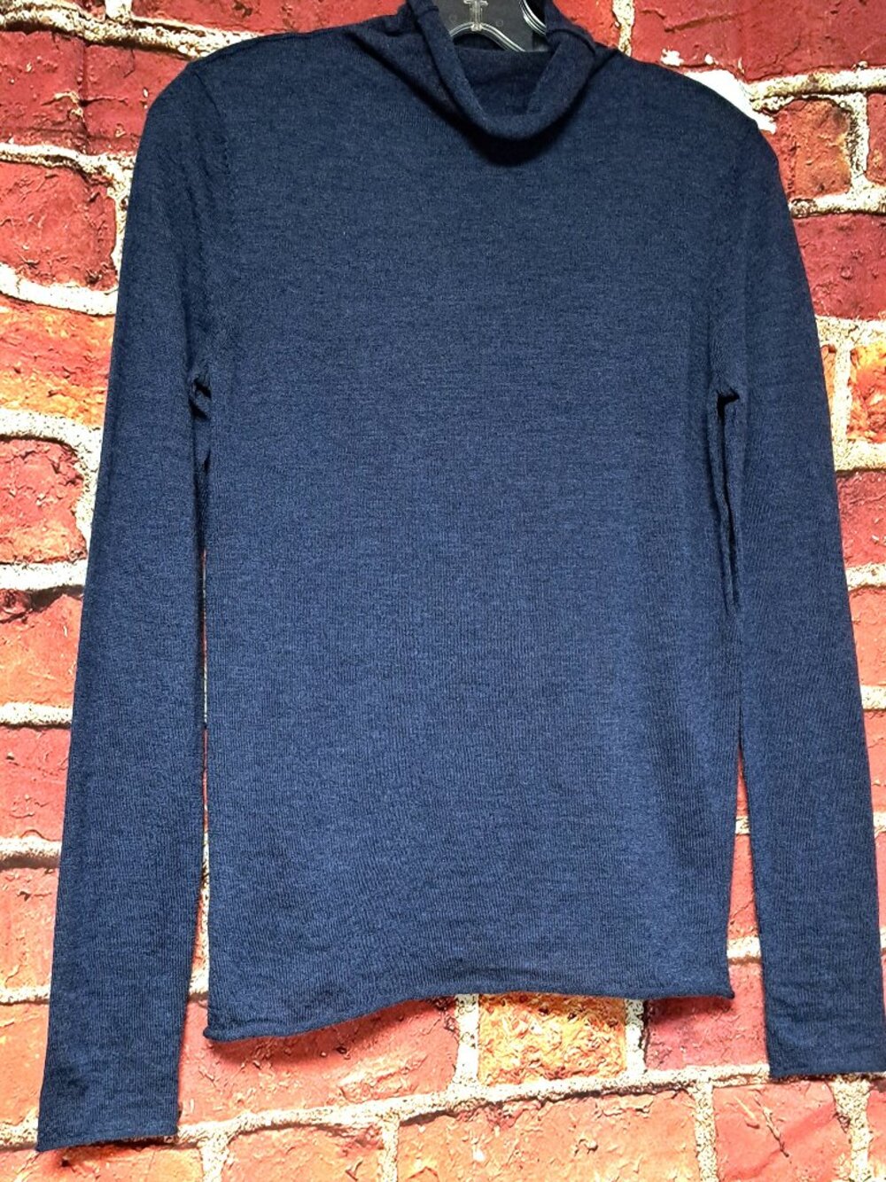 100% CASHMERE LADIES LIGHTWEIGHT SWEATER TURTLENECK DK GREY MAGASCHONI SIZE SM